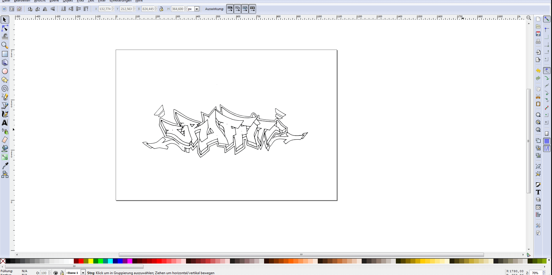 graffiti buchstaben svg